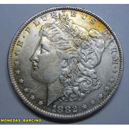 1882-NEW ORLEANS - USA-MORGAN- DOLLAR -PLATA