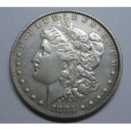 1883-FILADELFIA- USA-MORGAN- DOLLAR -PLATATA