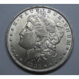 1883-NEW ORLEANS- USA-MORGAN- DOLLAR -PLATA