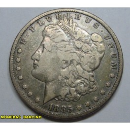 1885-FILADELFIA - USA-MORGAN- DOLLAR -PLATA