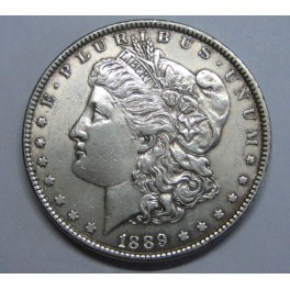 1889-FILADELFIA - USA-MORGAN- DOLLAR -PLATA