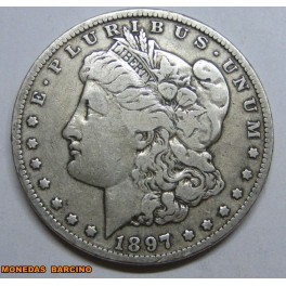 1897-NEW ORLEANS - USA-MORGAN- DOLLAR -PLATA