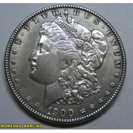 1900-FILADELFIA - USA-MORGAN- DOLLAR -PLATA