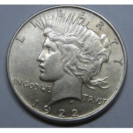 1922- FILADELFIA - USA - PAZ - DOLLAR -PLATA