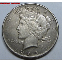 1925- FILADELFIA - USA - PAZ - DOLLAR - PLATA
