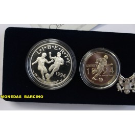 1994- COPA MUNDO -DOLAR - USA - 2 MONEDAS