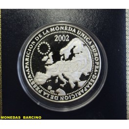 2002-MONEDA UNICA -EURO - ONZA - PLATA - ESPA&Ntilde;A