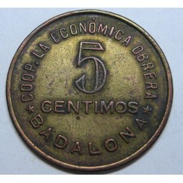 BADALONA - 5 CENTIMS - LA ECONOMICA OBRERA