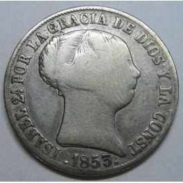 1853 - MADRID - 4 REALES - ISABEL II - PLATA