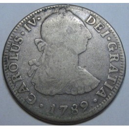 1789 - MEXICO - 2  REALES - CARLOS IV - PLATA