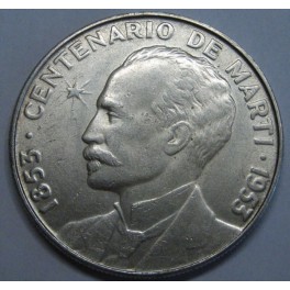 1953 - MARTI  -1 PESO - CUBA - CENTENARIO