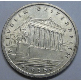 1925 - SHILLING - PARLAMENTO VIENA - PLATA