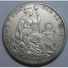 1926 - PERU - UN SOL - LIMA - PLATA - LA UNION