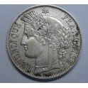 1851-CERES LIBERTE - 5 FRANC - FRANCIA - PLATA