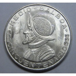 1953- CINCUENTENARIO - 1/2 BALBOA - PANAMA