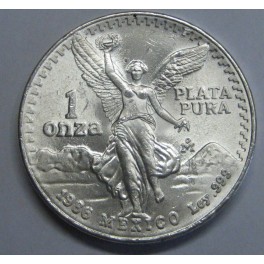 1986- LIBERTAD - ONZA - MEXICO - PLATA- BULLION