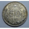 1945- GORRO- 50 CENTAVOS- MEXICO - LIBERTAD- PLATA