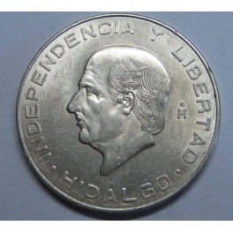 1956- HIDALGO - 10 PESOS - MEXICO- PLATA