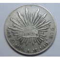 1896- GORRO- 8 REALES- MEXICO - LIBERTAD- PLATA
