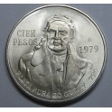 1979- MORELOS - 100 PESOS - MEXICO- PLATA