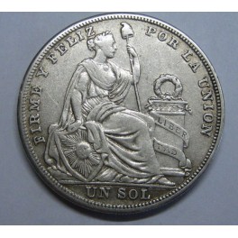 1926 - PERU - UN SOL - LIMA - PLATA - LA UNION