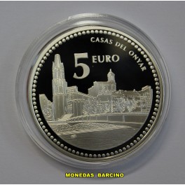 2011- ESPA&Ntilde;A - 5 EUROS - CASAS ONYAR - GIRONA- PLATA