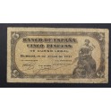 1937- PORTABELLA -SIN SERIE - 5 PESETAS -BURGOS