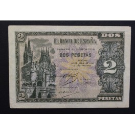 1938- 30 ABRIL -SERIE G - 2 PESETAS - BURGOS