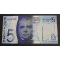 2007- ESCOCIA - 5 POUND- WALTER SCOTT -BILLETE