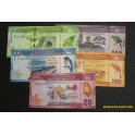 2010- SRI LANKA - CEIL&Aacute;N - RUPEES- 5 BILLETES - AVES