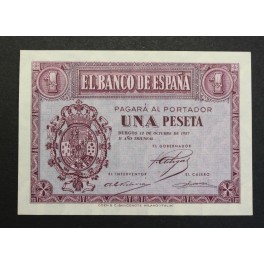 1937- 12 OCTUBRE - SERIE A - 1 PESETA - BURGOS 