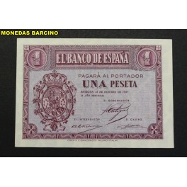 1937- 12 OCTUBRE - SERIE A - 1 PESETA - BURGOS 
