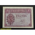 1937- 12 OCTUBRE - SERIE F- 1 PESETA - BURGOS 