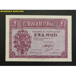 1937- 12 OCTUBRE - SERIE A - 1 PESETA - BURGOS 