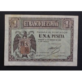 1938- 28 FEBRERO -SERIE C - 1 PESETA - BURGOS