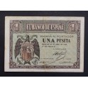 1938- 30 ABRIL -SERIE F- 1 PESETA- BURGOS-BILLETE 