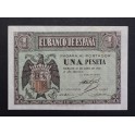 1938- 30 ABRIL -SERIE F- 1 PESETA- BURGOS-BILLETE 