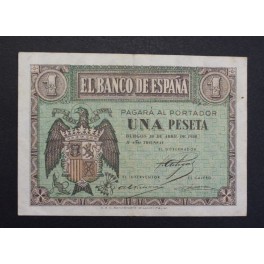 1938- 30 ABRIL -SERIE L- 1 PESETA- BURGOS-BILLETE 