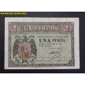 1938- 30 ABRIL -SERIE H- 1 PESETA- BURGOS-BILLETE 