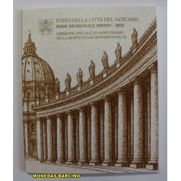 2025- PAOLO II - EUROS - VATICANO - 9 MONEDAS