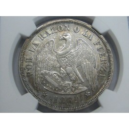 1869 - PESO - AU - CHILE - CONDOR