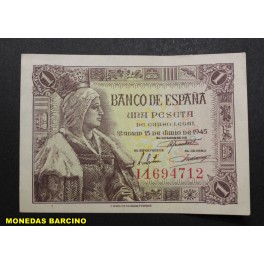 1945- ISABEL -SERIE I - 1 PESETA- MADRID-BILLETE