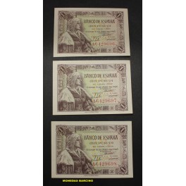 1945- ISABEL -SERIE A- 1 PESETA- MADRID-3 BILLETE