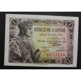 1943- FERNANDO - SIN SERIE - 1 PESETA - MADRID