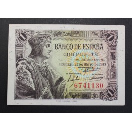 1943- FERNANDO - SIN SERIE - 1 PESETA - MADRID
