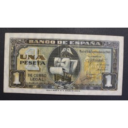 1940- SANTA MARIA - SERIE C - 1 PESETA - MADRID