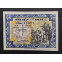 1940- HERNAN CORTES - SERIE B- 1 PESETA-MADRID