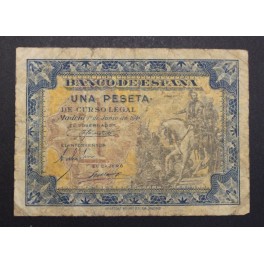 1940- HERNAN CORTES - SERIE B- 1 PESETA-MADRID