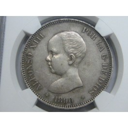 1890 - PGM - AU - ALFONSO XIII - 5 PESETAS