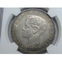 1897 - FILIPINAS - AU 55 - ALFONSO XIII - UN PESO